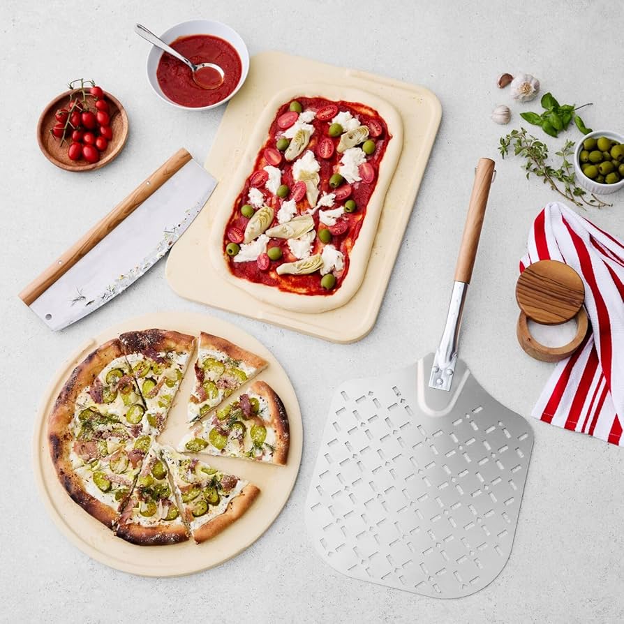 Amazon.com: Sur La Table Olivewood Pizza Peel, XL, Silver: Home
