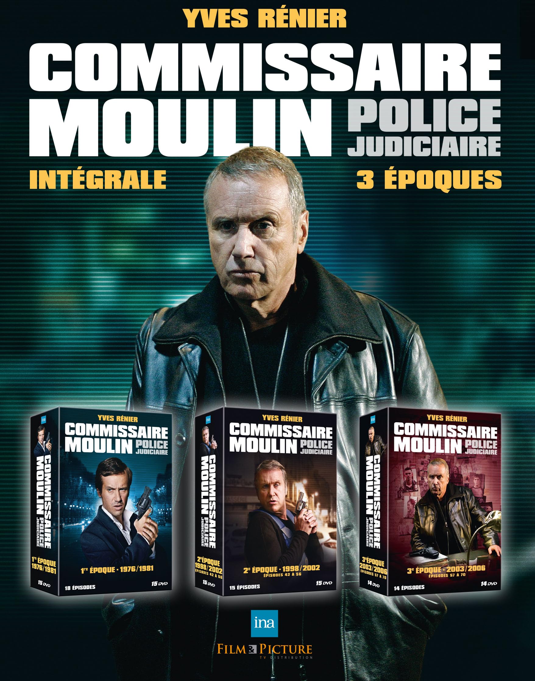 [Elephant Films] Edition officielle française - Commissaire Moulin - Police Judiciaire - 3e époque : 2003/2006 - Coffret 14 DVD