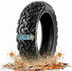 Pneu Knobby 3.50-10 para scooter com degraus em forma de osso antiderrapante antiderrapante off road 3,50 10 llantas sem câmara com haste de válvula, pneu antiderrapante resistente ao desgaste espesso