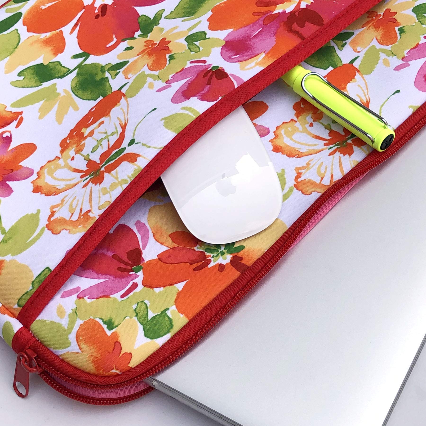 CAIT CHAPMAN HOME COLLECTION Spring Garden - Funda de neopreno para portátil