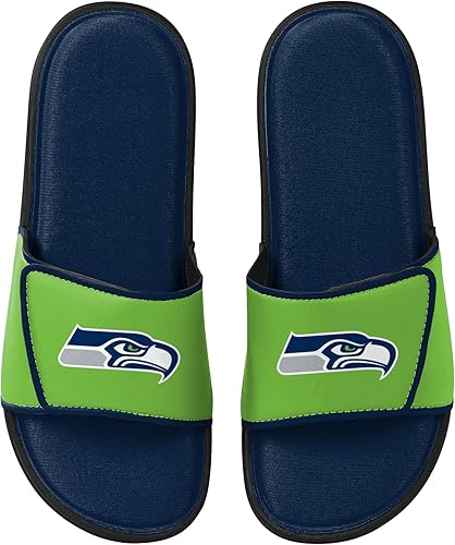 Miniatura 4 de FOCO Sandalias deportivas de espuma para ducha con logotipo de equipo de la NFL para hombre