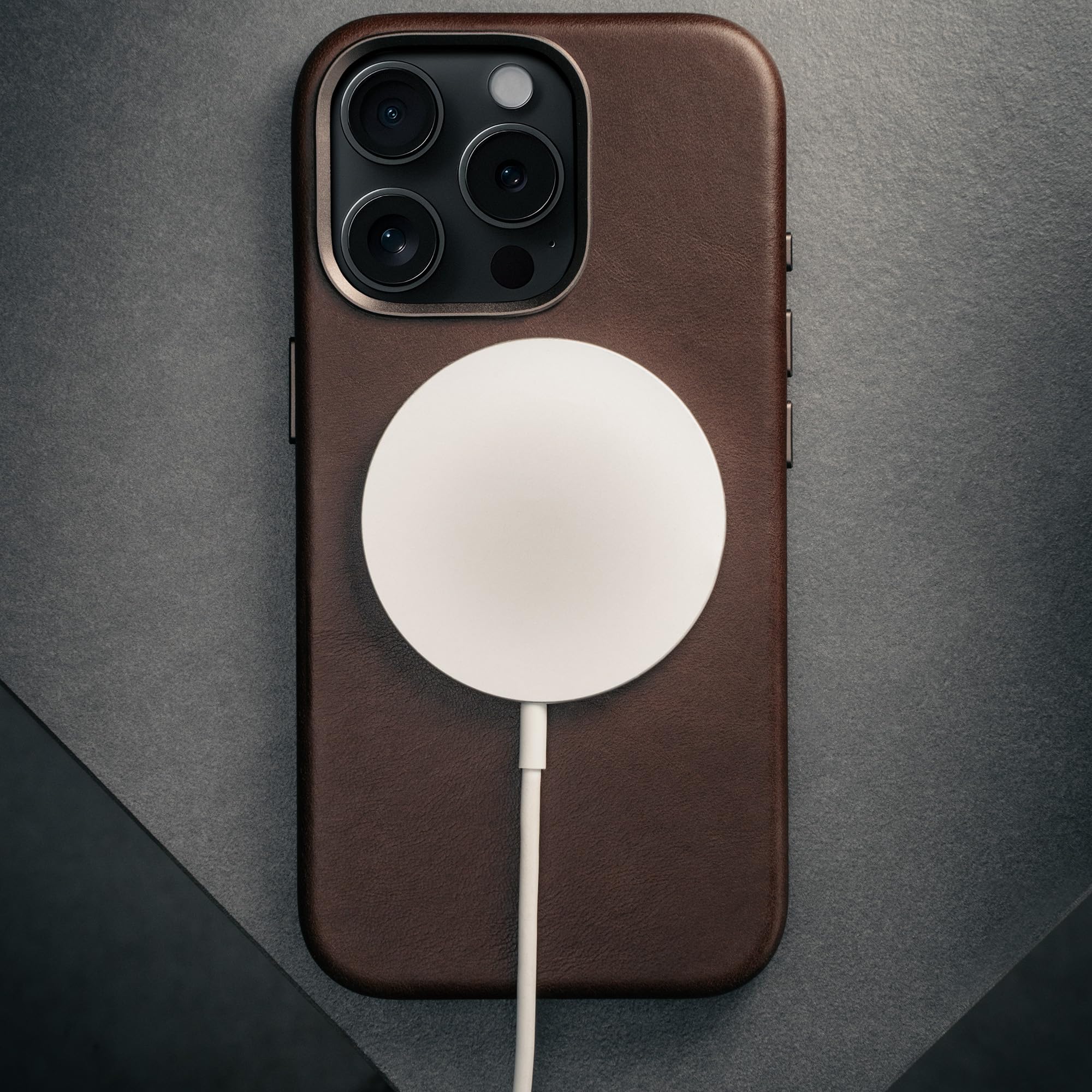 Custodia In Pelle Litchi Con MagSafe Per IPhone 15/16 Pro E Pro Max - Lussuosa E Anti Graffio