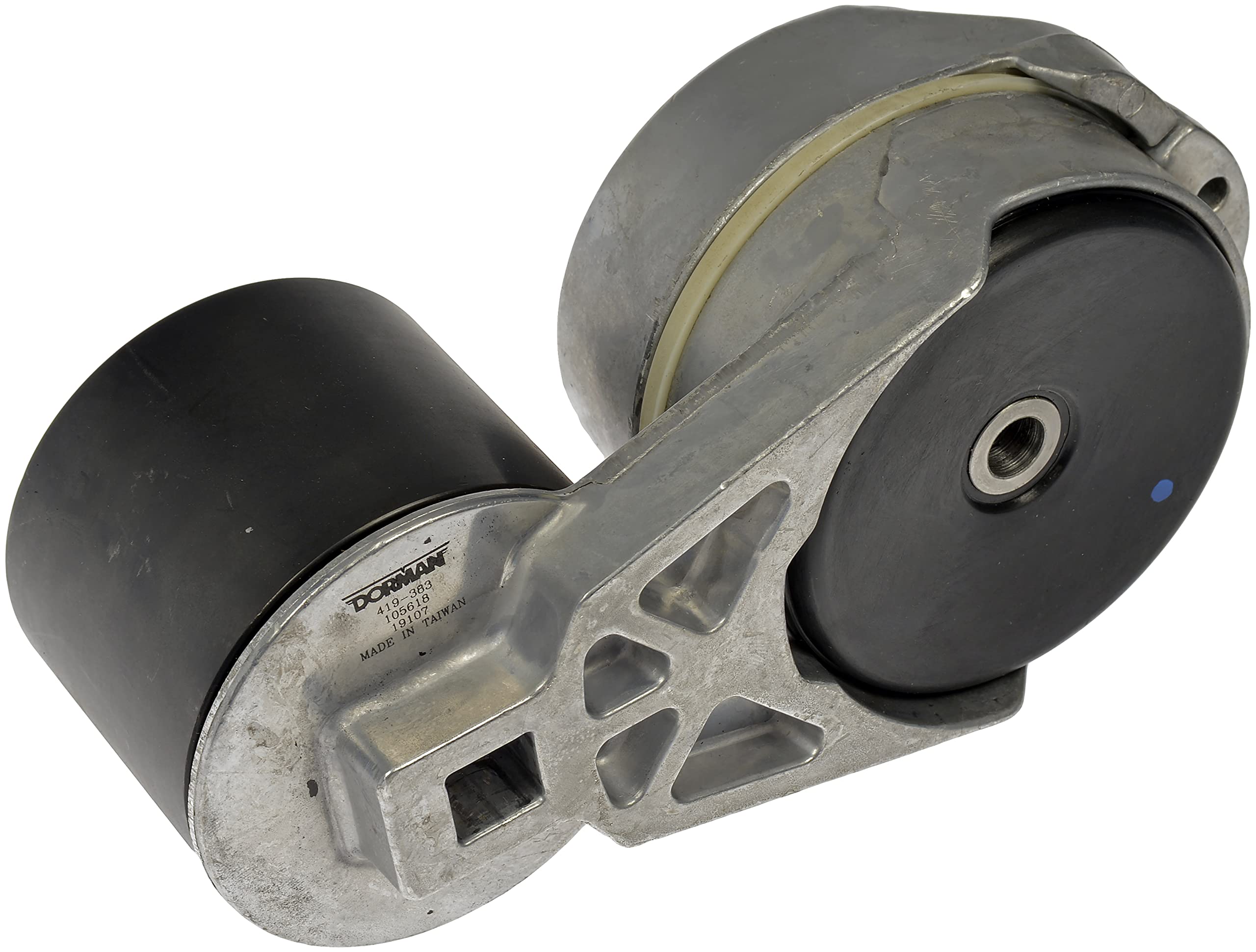 Dorman 419-3830 Accessory Drive Belt Tensioner Assembly Compatible with Select Models - Dorman Idler Pulley 419-3830 - HD Automatic Belt Tensioner - HD Belt Tensioner - HD Automatic Belt Tensioner - Automatic Belt Tensioner - Serpentine Belt Tensioner - Drive Belt Tensioner - Accessory Belt Tensioner - This replacement belt tensioner assembly is designed to match the fit and function of the original equipment belt tensioner on specified vehicles. Engineered with quality components for durability, it has been extensively tested to perform reliably. - 2013-03