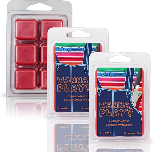 Miniatura 3 de The Candle Daddy Wanna Play? - Cera de película de terror con aroma a manzana de Scary Candy - 1 paquete - 2 onzas - 6 cubos - Regalo divertido
