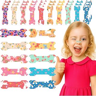 30pcs Extra Small Size Kids Nasal Strips for Breathing Right,Kids Nose Strips with Cute Pattern,Nasal Strips for Snoring,Anti Snoring (Fairyland Garden-30pcs)