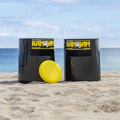 Miniatura 40 de Kan Jam Juego de lanzamiento de discos – Juego al aire libre hecho en Estados Unidos para el patio trasero, playa, parque, portones traseros