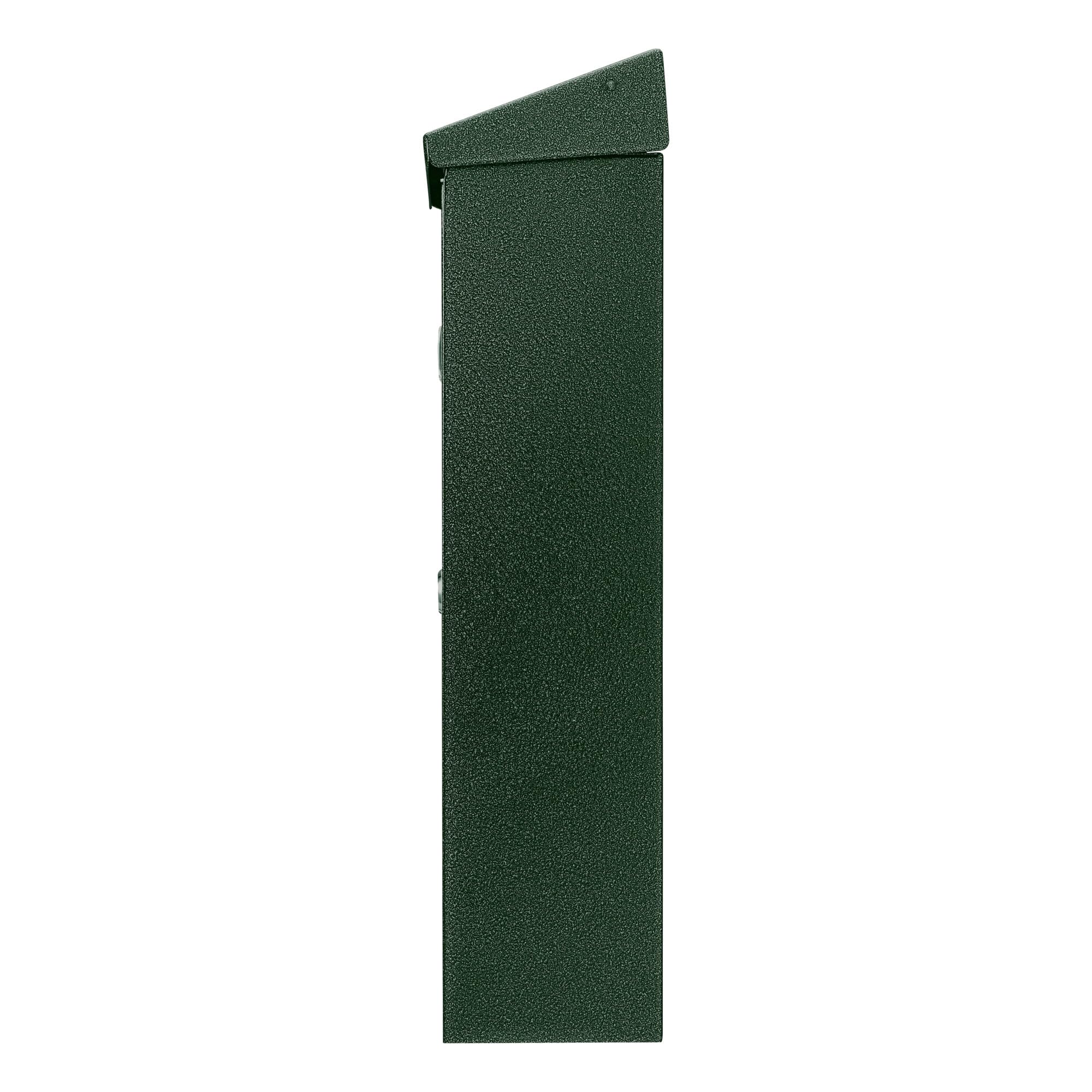 Burg-Wächter Briefkasten, A4 Einwurf-Format, Vollflächig verzinkt, Strukturlackiert, Letter 5832 GR, Grün