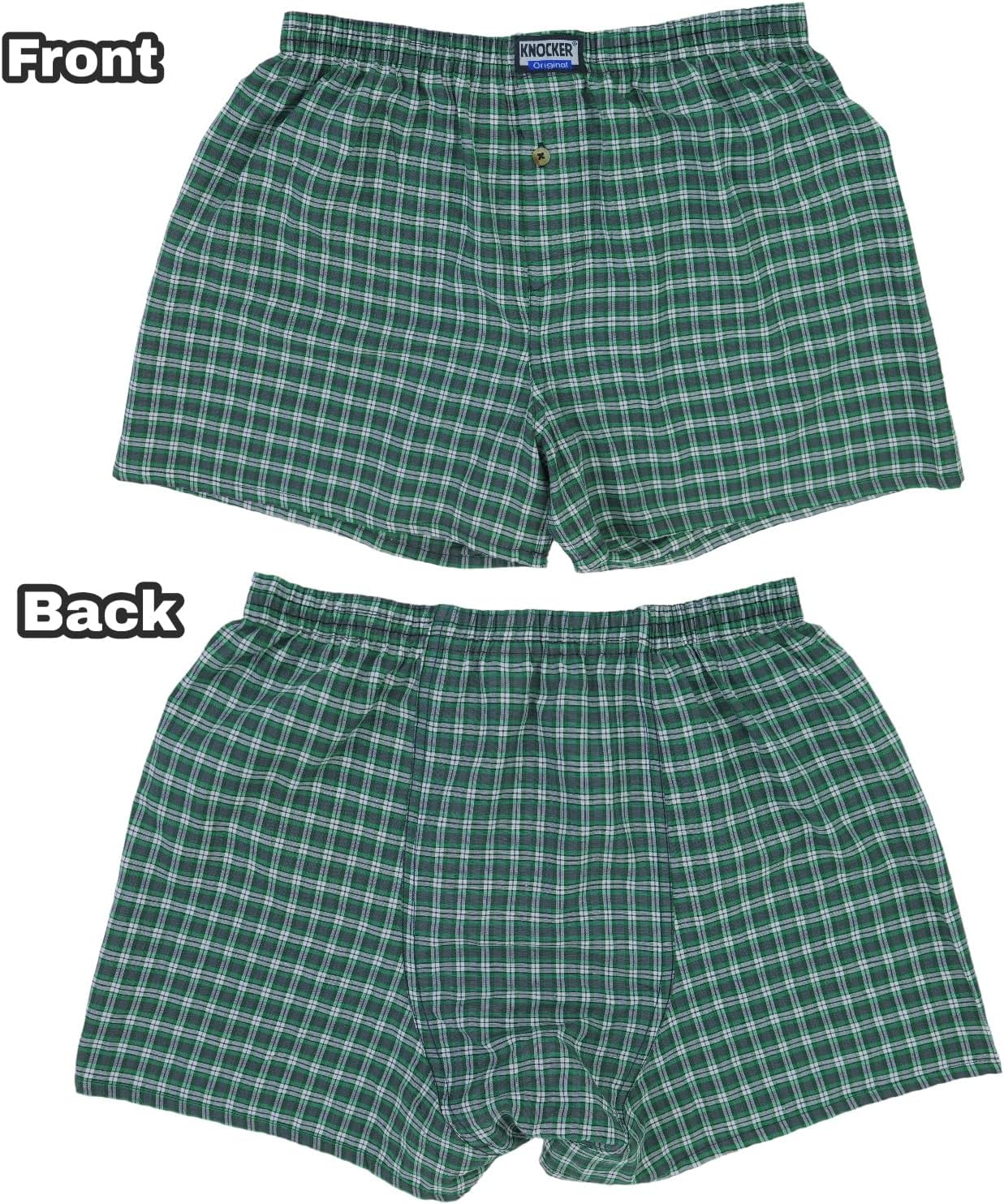 ToBeInStyle Men's Pack of 3 or 6 Classic Fit Tartan Plaid Boxers w/Button Fly - Image 6