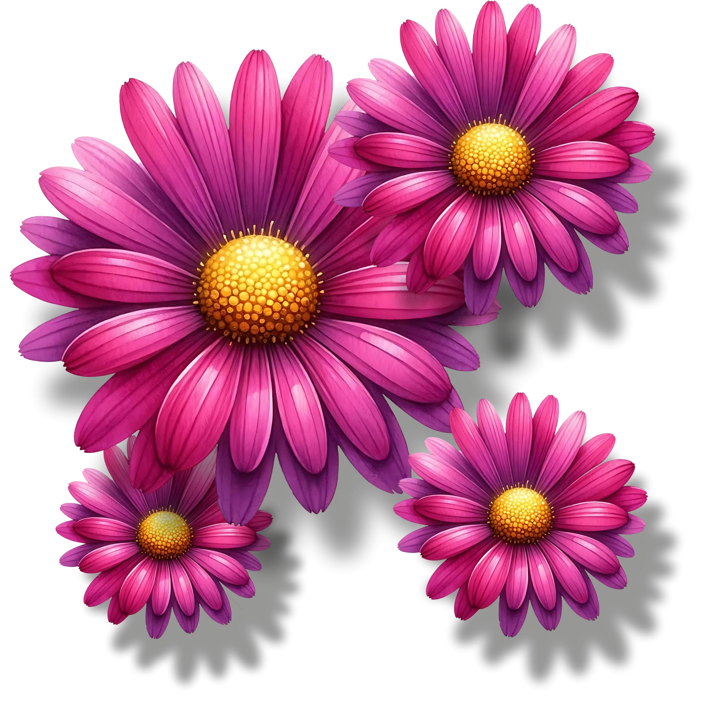 x9 Colourful Daisy Flower Vinyl Sticker, Floral Decal Cover up Marks, Multi-Purpose Ideal for Bin, Car, Laptop, Bike, Wall, Dustbin. Camper Van & More. Weatherproof & Vibrant. (Colourful Daisy) — view 9
