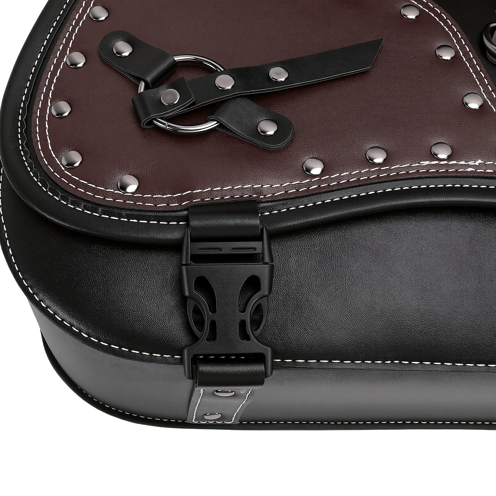 Matybobe Borse Laterali Moto PU Pelle Impermeabile 30L con Portabicchieri