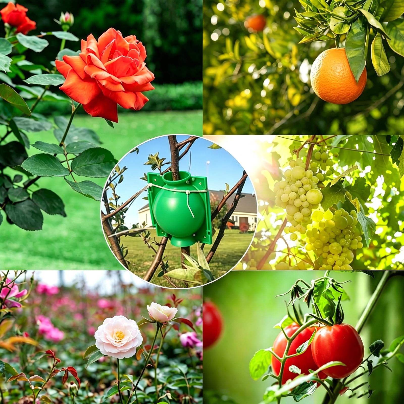 SAMSYOKI 30 Pièces Boîte d'Enracinement de Plante Boîtes à Racines de Plantes réutilisables Boîte de Greffage Boule de Propagation Haute Pression Dispositif De Racine De Plante (Vert)