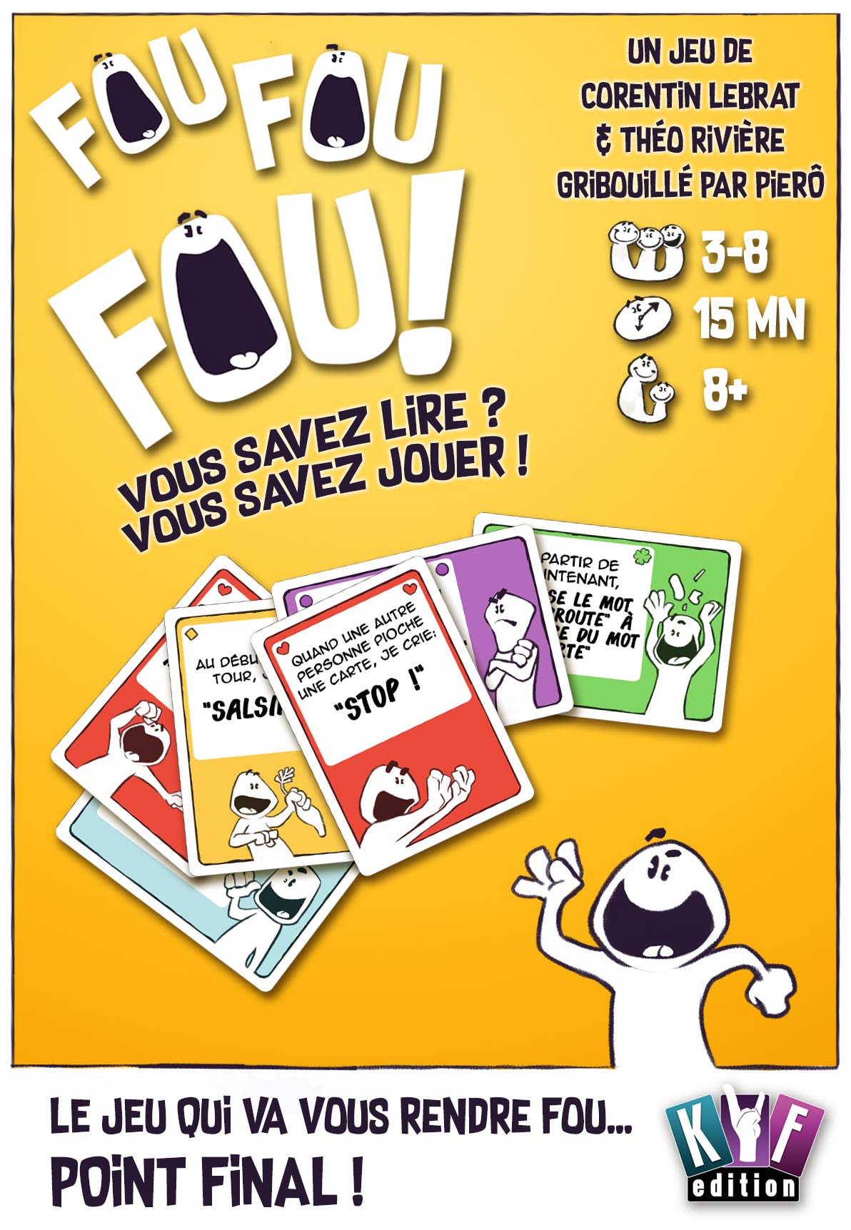 KYF Edition - Gioco Da Tavolo 'Pazzo Pazzo!' (Edizione 2023) - Gioco Di Carte Per Feste, Da 3 A 8 Giocatori, Dagli 8 Anni, Durata 15 Minuti
