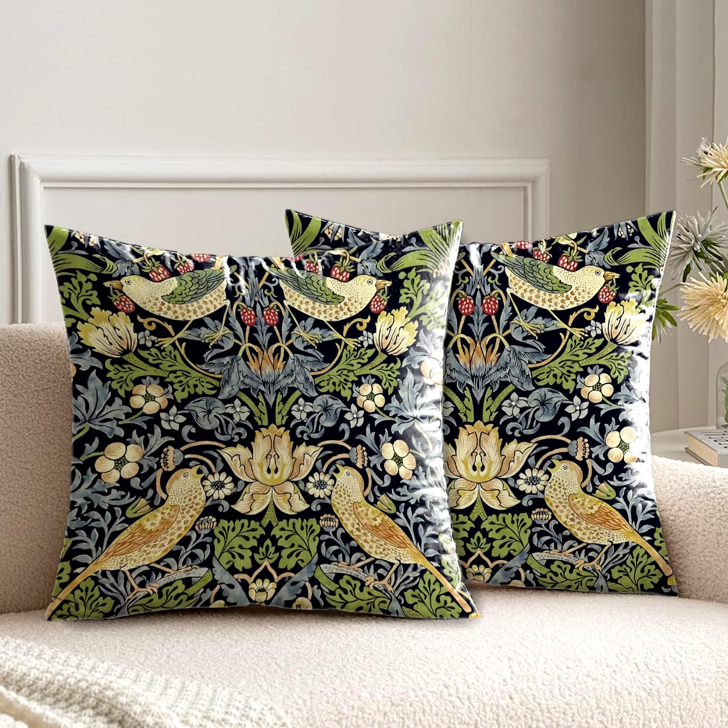 FURBISH Mahjong Cuscino Decorativo Fatto A Mano | Ricamo Esclusivo 22,9x38,1 Cm | Per Divano E Letto - 2