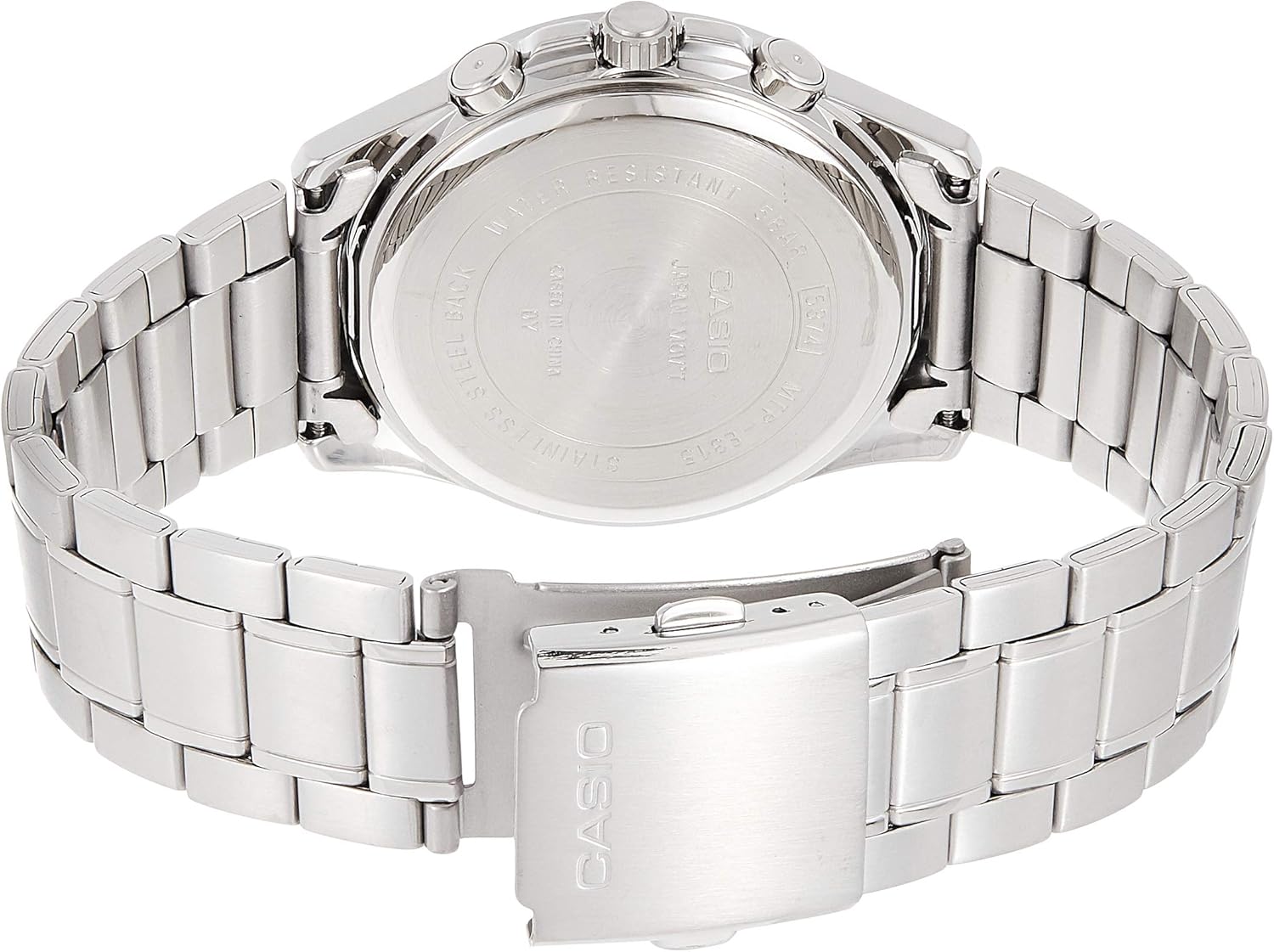 Casio MTP-E315D-7AV Men's Stainless Steel Multi-Hands Silver Dial Analog Watch