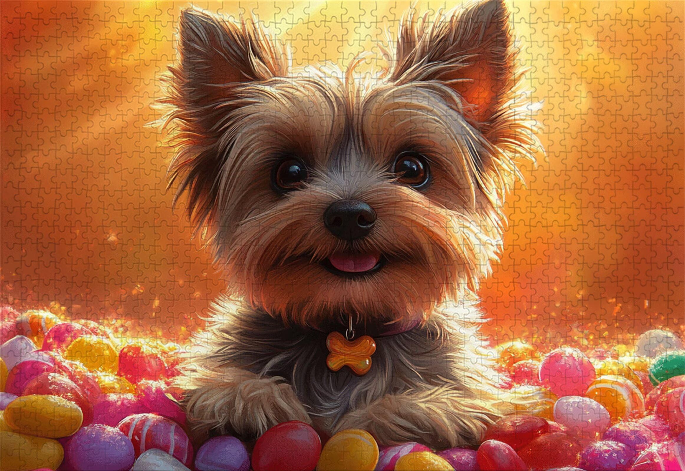 Hund Puzzle 1500 Teile Erwachsene Klassische Puzzles Tier Jigsaw Anspruchsvoll Impossible Schwer Pädagogisches Spielzeug Kinder Holzpuzzlem Groß Puzzlespiel Geeignet für alle Altersgruppen P-935