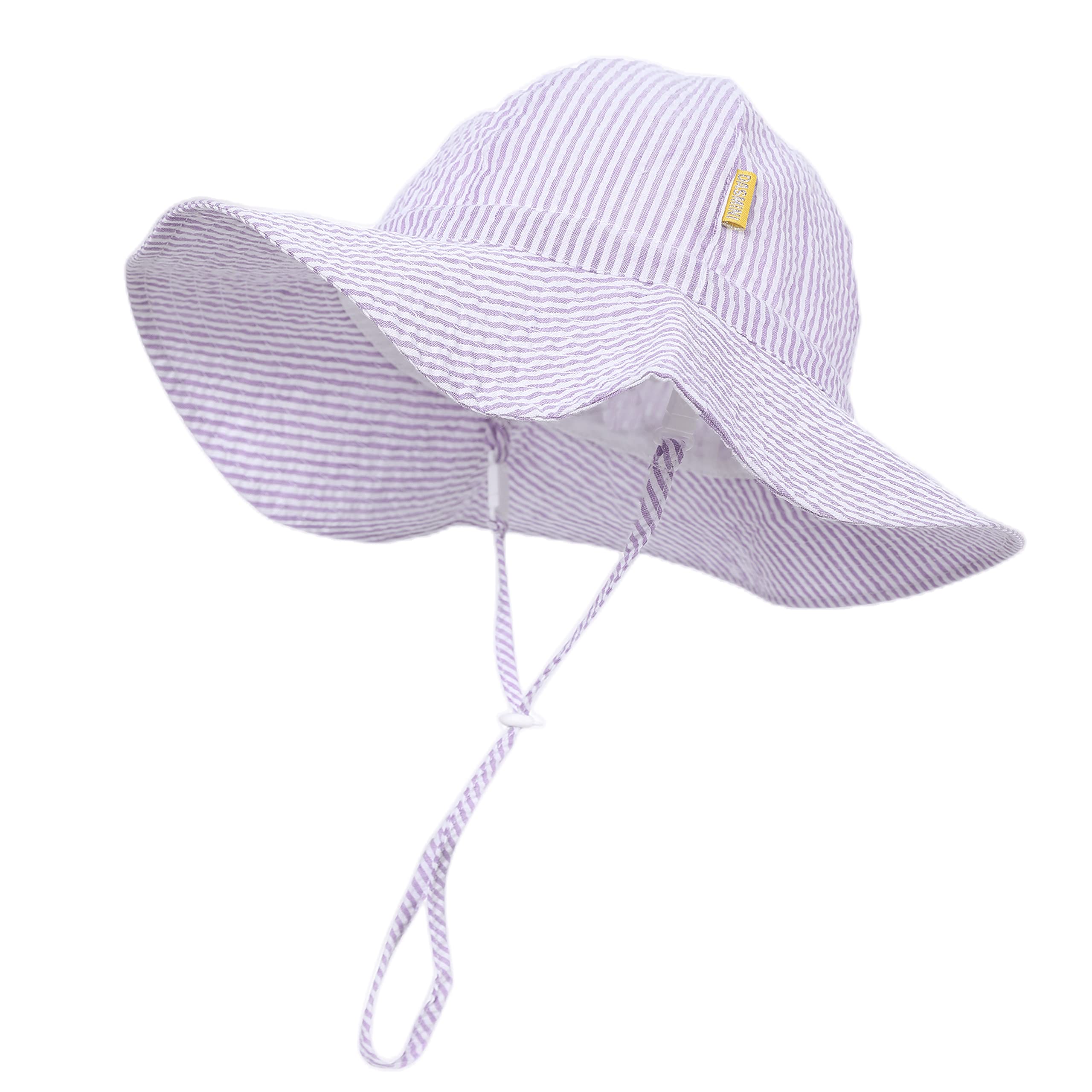 Dasmini Seersucker Wide Brim Sun Hat