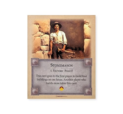 Miniatura 9 de Professions Victory Point Cards, Bricklayer, Stonemason, Farmer, Shepherd, Lumberjack, compatible with Catan's Settlers of Catan 5th Edition,