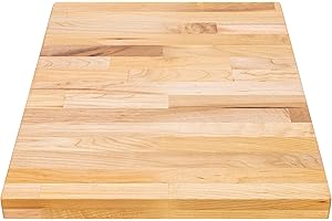 DuraSteel Solid Wood Table Top - 24 x 18 Butcher Block Countertop