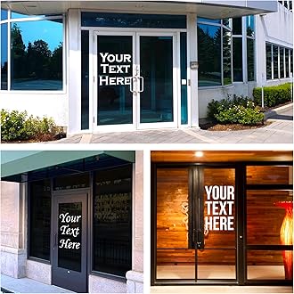 Custom Windshield Decal (Any Size & Color) for Car, Truck, Vehicle, Auto, Window, Glass, Vinyl Letters, Numbers, Personalized Text, Lettering Sticker