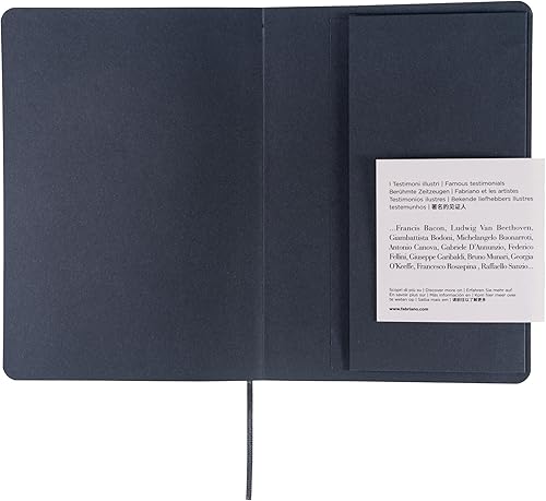 Miniatura 7 de Fabriano Ispira - Cuaderno de tapa suave, 5.8 x 8.3 pulgadas, A5, forrado, negro