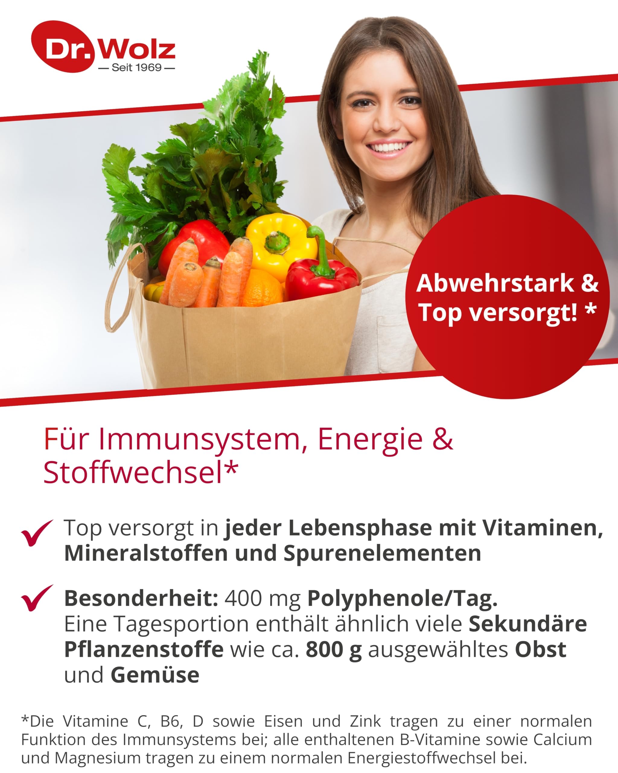 Vitalkomplex Dr. Wolz Flüssiges Vitalstoff-Konzentrat, 500 ml Lösung