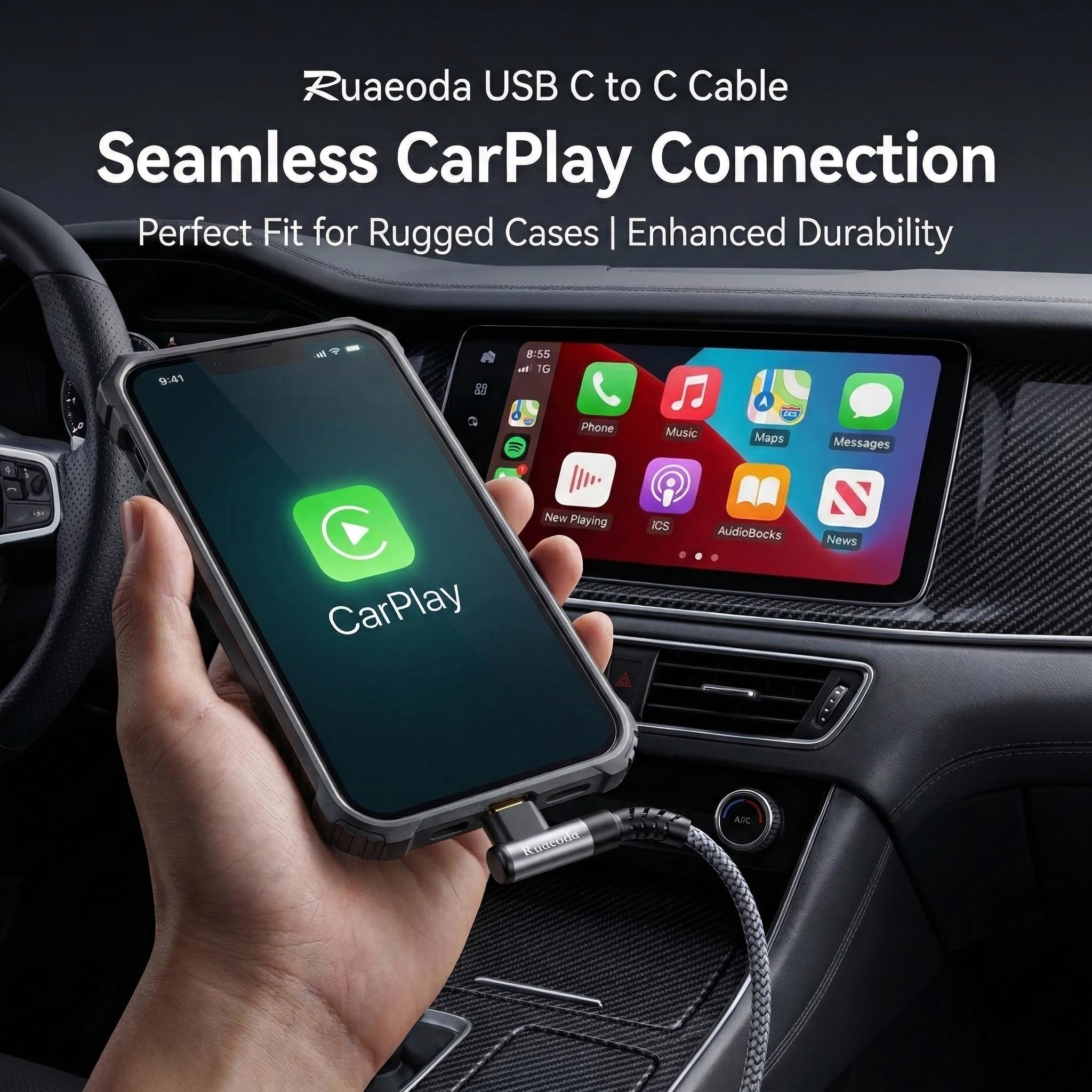 Kabel USB C 1,8 m, 2 szt., kabel do ładowania USB C na C, 60 W, kabel do szybkiego ładowania, kąt prosty USBC, kompatybilny z iPhonem^e 15 Pro Max Plus Samsun^g S23/22, MacBook Air Pro 2020, 2