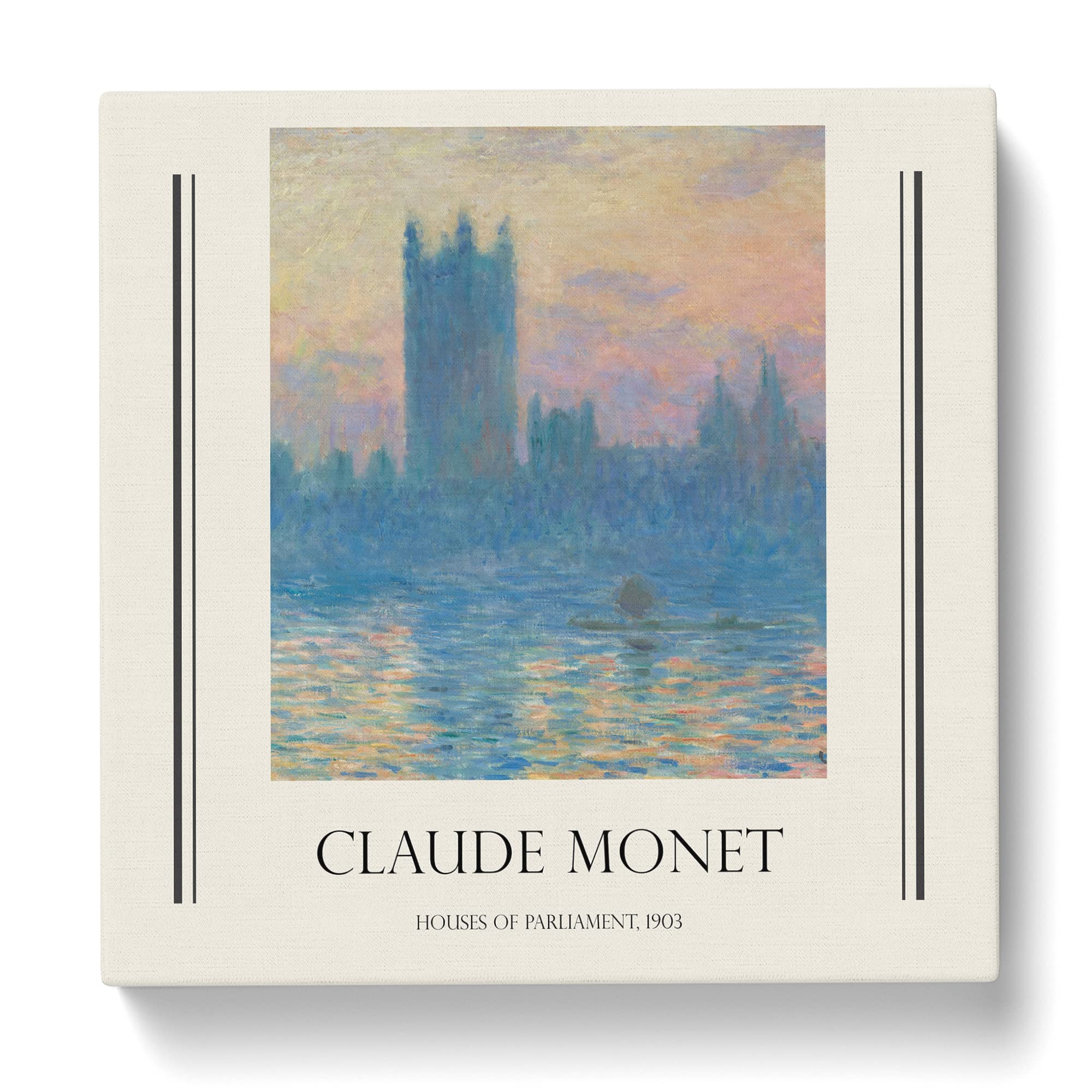 Houses Of Parliament In London Vol.1 By Claude Monet Canvas Print, Mixed, 35L x 35W cm - Image 3