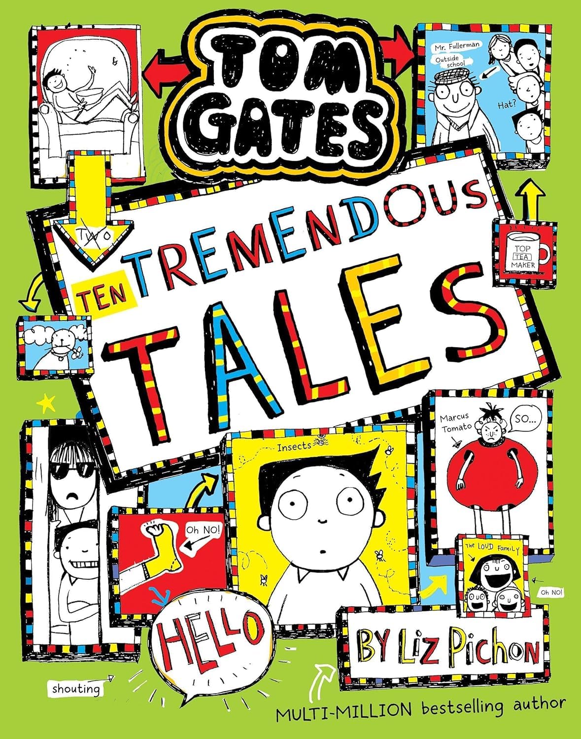 Tom Gates Series 16-20 Collection 5 Books Set By Liz Pichon (Mega Make and Do and Stories Too, Spectacular School Trip (Really.), Ten Tremendous Tales, Random Acts of Fun & Happy to Help eventually)