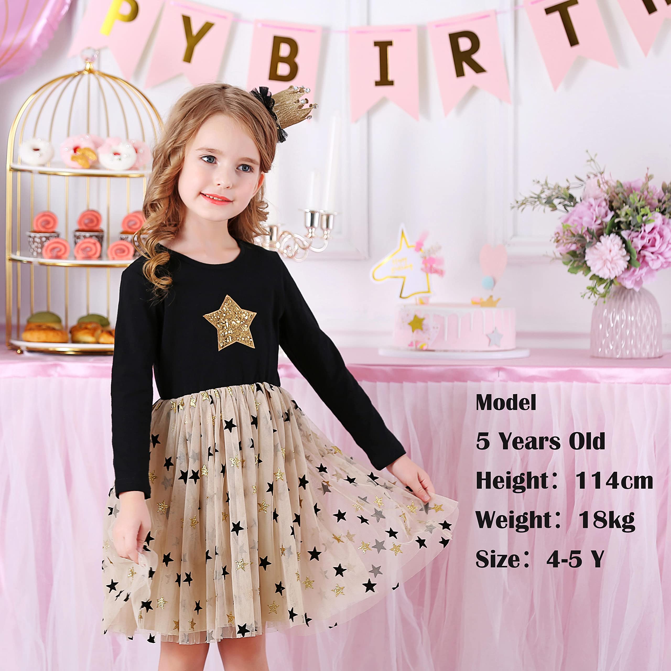 VIKITA Kid Girls Dresses Princess Animal Cartoon Tulle Party Casual Outfits Clothing 1-8 Years — view 6
