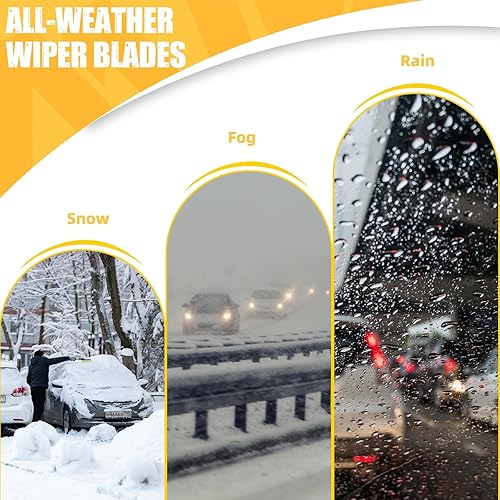 Vista 197 de MIKKUPPA Limpiaparabrisas de 26 pulgadas + 23 pulgadas + 12 pulgadas, repuesto para Mercedes-Benz 2013-2016 GL350 GL450, 2012-2015 ML350 ML550 ML63