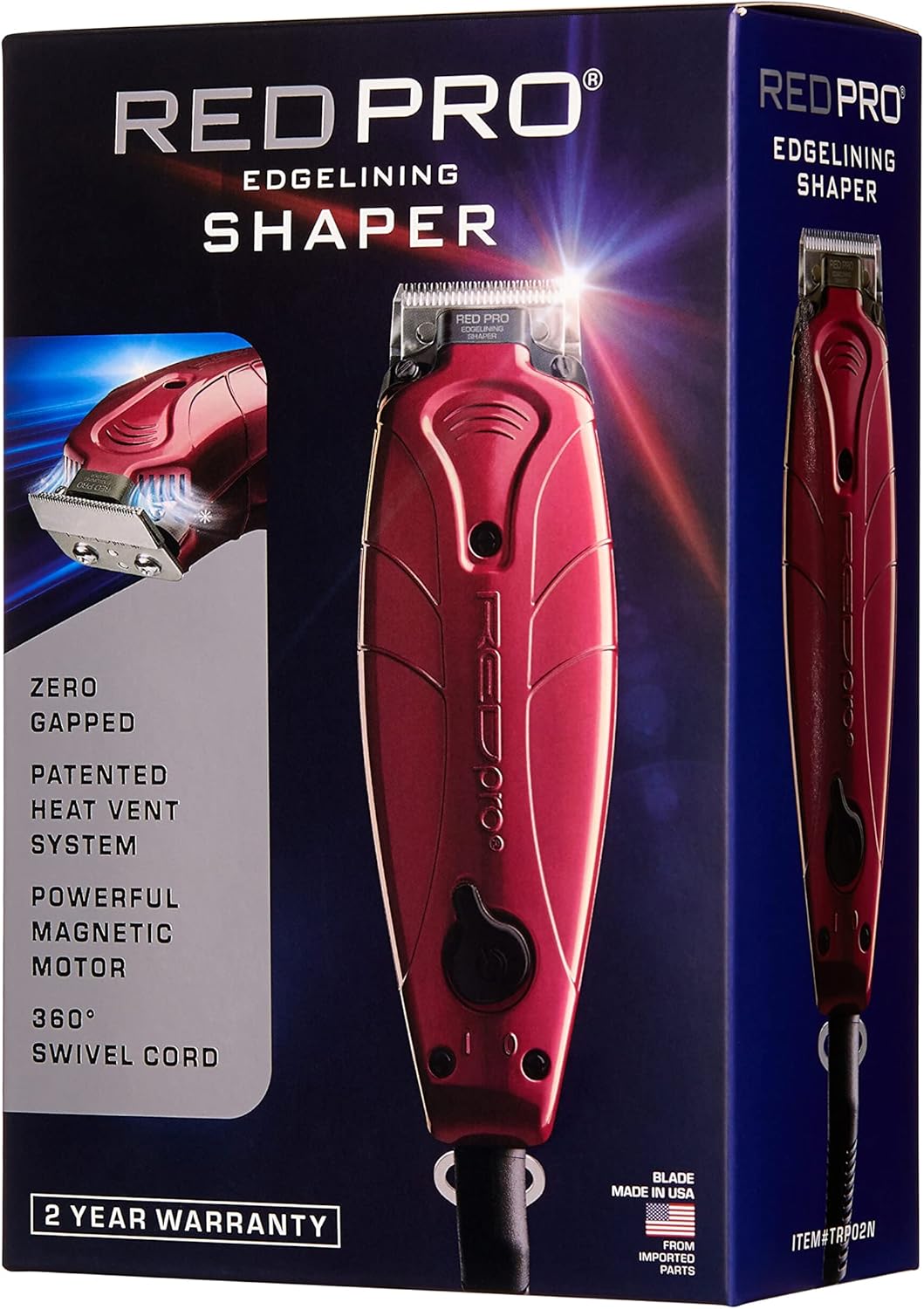 RED Pro Edgelining Shaper Hair Clipper and Trimmer Zero Gapped Blade Trimmer Edgers Clippers Electric Beard Trimmer Shaver Hair Cutting Kit for Men