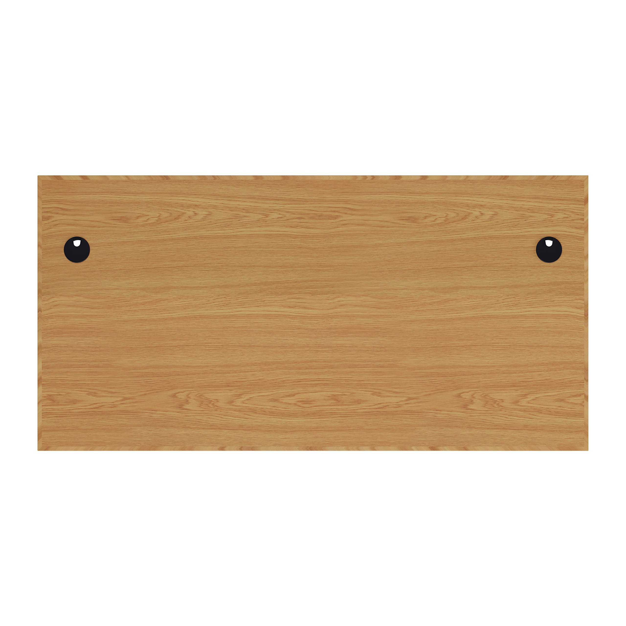 Office Hippo Heavy Duty Rectangular Cantilever Desk - Home Office Table + Integrated Cable Ports, PC Desk - 5 Yr Warranty - Silver Frame/Oak Top, 120cm x 80cm — view 6