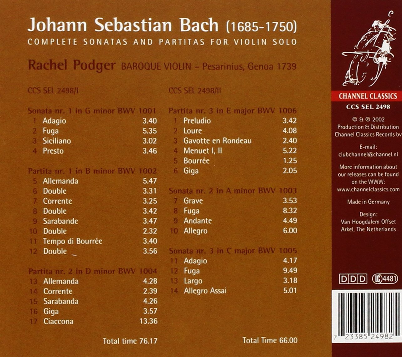 Violin Sonatas & Partitas-Complete