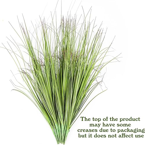 Miniatura 3 de FOIMAS 12 plantas de césped artificial, 19.68 pulgadas, arbustos sintéticos, tallos verdes de trigo para decoración del hogar en interiores y