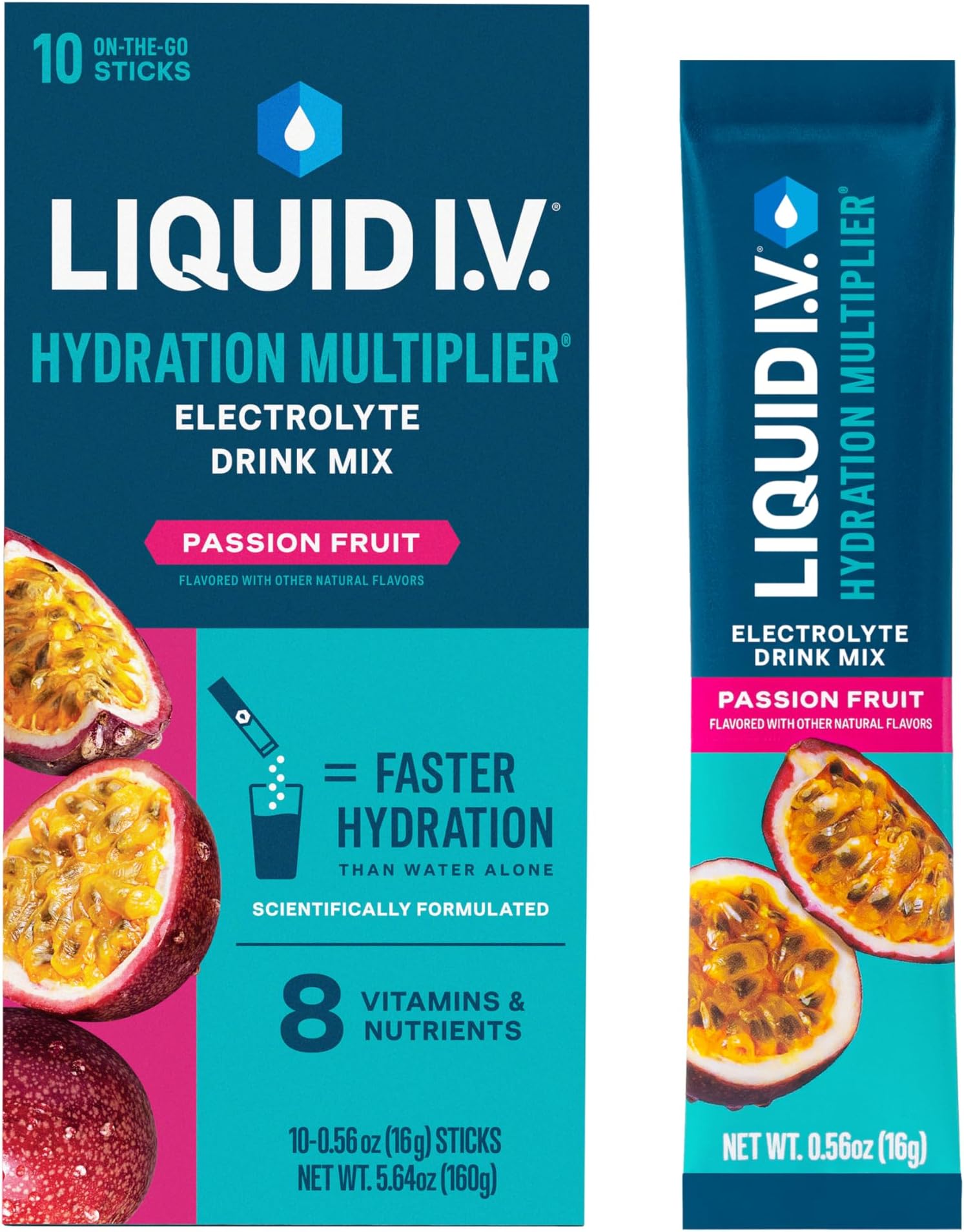 Hydration Multiplier - Passion Fruit | Electrolyte Powder Drink Mix | 1 Pack (10 Servings)