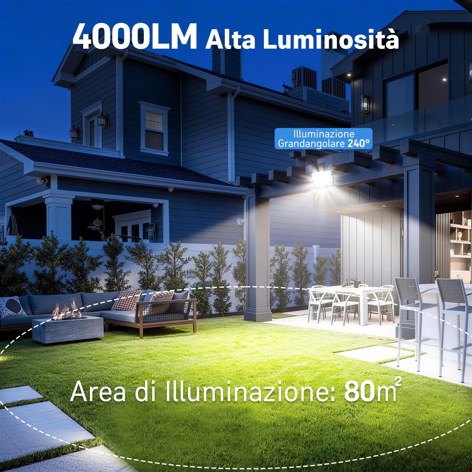 800W Faretto Led da Esterno Solare Sensore di Movimentocon, 150LED Luci Solari Esterno con Telecomando e Grande Pannello Solare 35 * 40cm, Impermeabile IP65 Faretti Solari per Giardino Patio