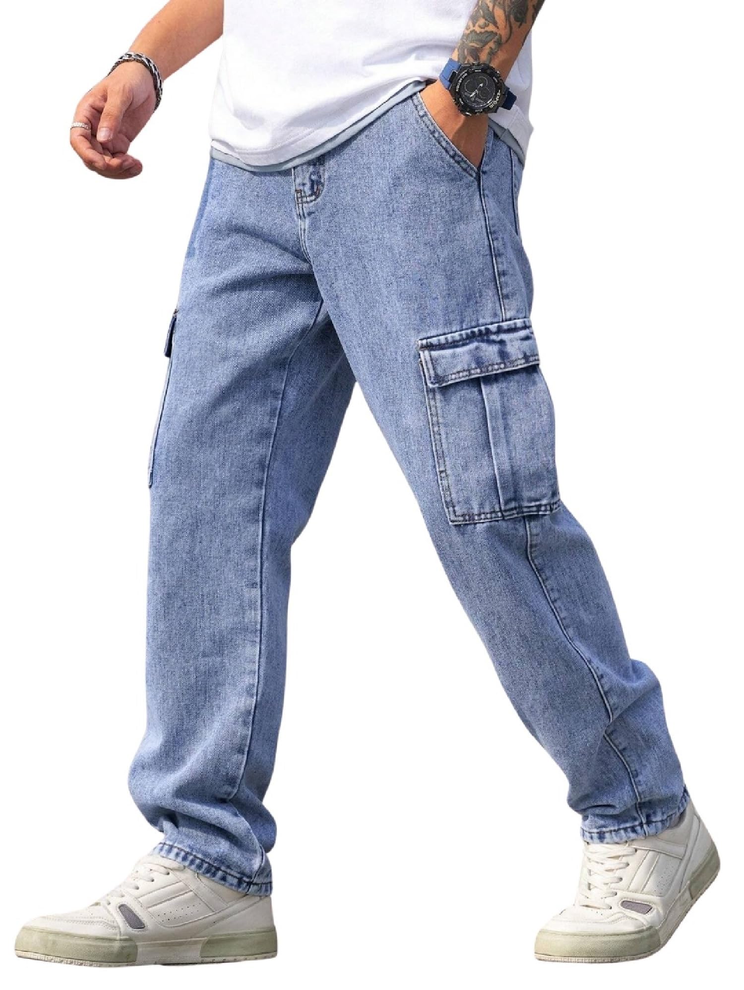 Men Jeans || Jeans for Men || Cargo Jeans (Q-04-05)-image-11