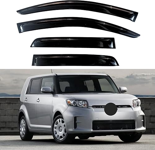 Miniatura 268 de KPY Moldura deflectora de viento con protección contra la lluvia compatible con Mazda 6 Sedan 2004-2013, 4 unidades, para ventana lateral