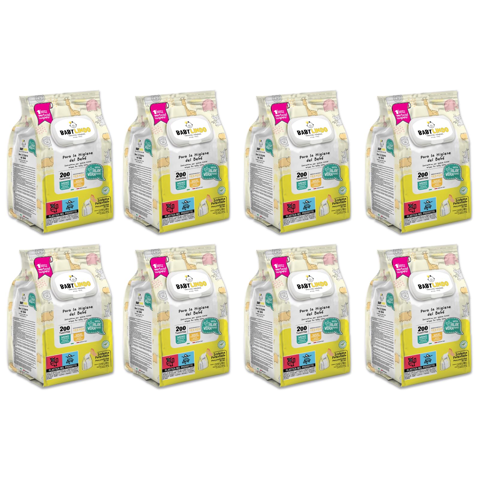 Baby Cute Children's Pop-Up Wipes – 200 Wipes