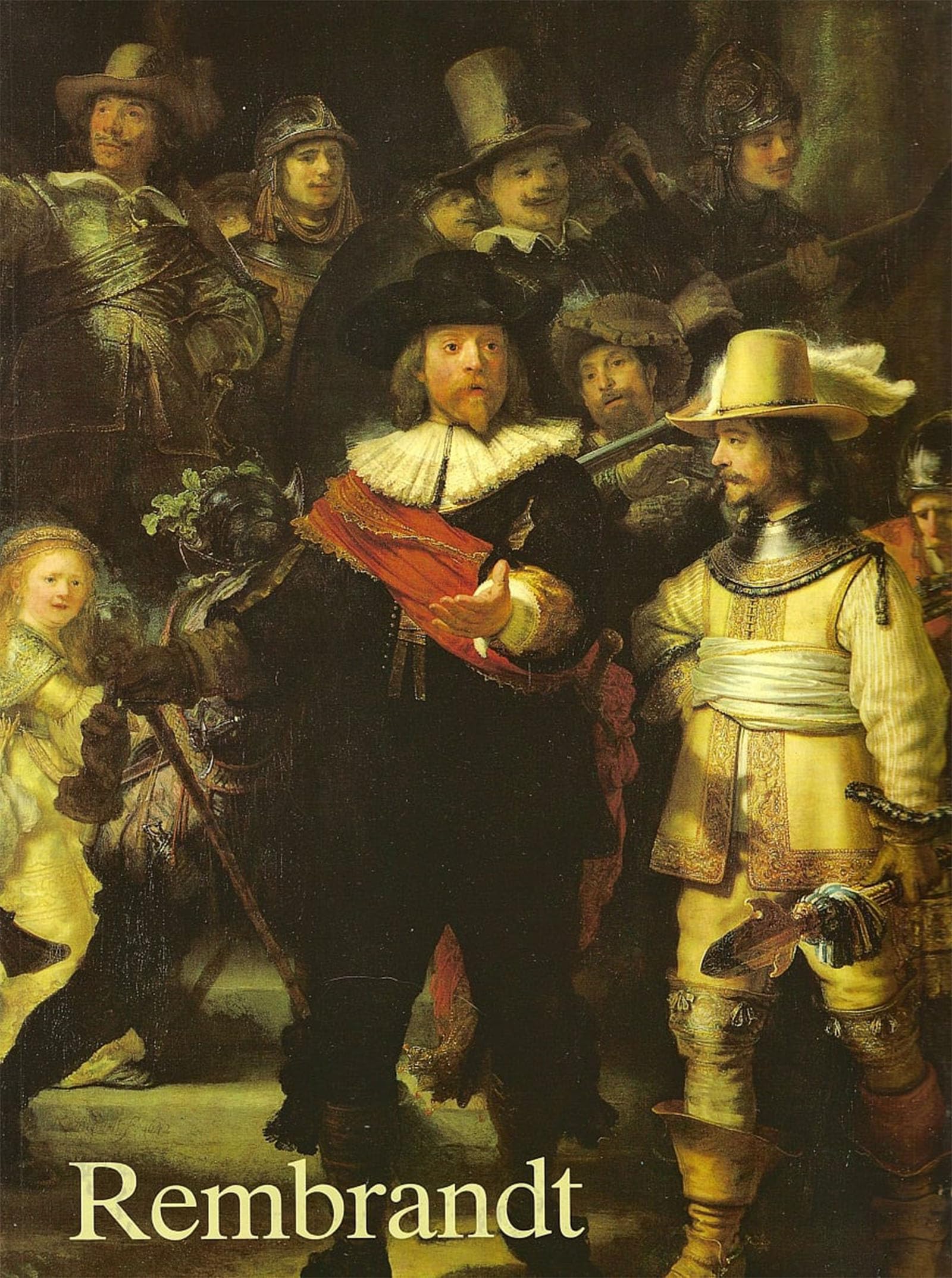 POSTERIIk Famous Modern Artwork Art Mural The night watch, detail by Rembrandt van Rijn Oil Paintings Pictures for Home Decor 60x90cm
