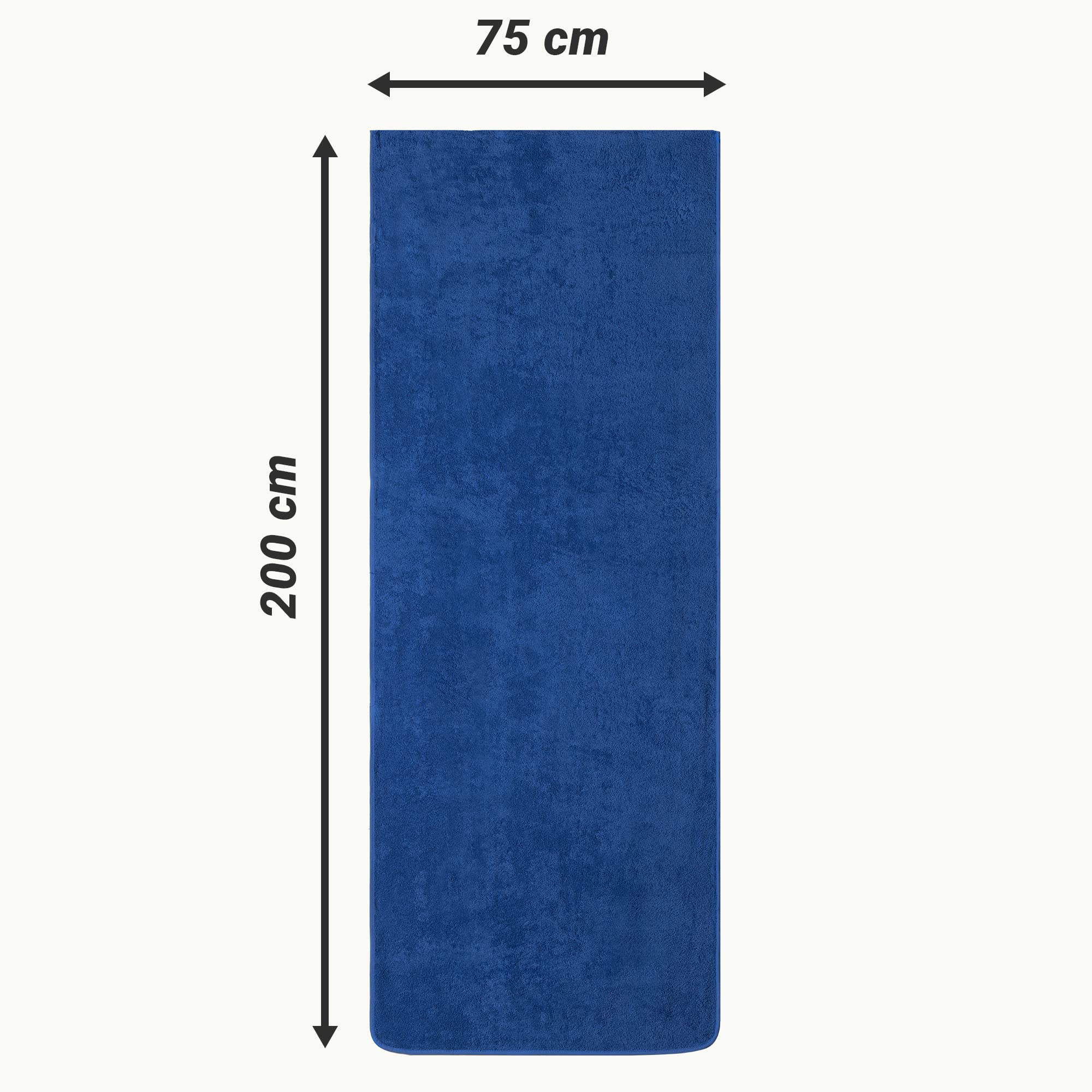 JEMIDI Copertura Sdraio Giardino - Rivestimento Lettino Prendisole Spiaggia Piscina - Copri Sdraio Esterno - Telo Mare XXL Spugna Moderno 75x200 cm