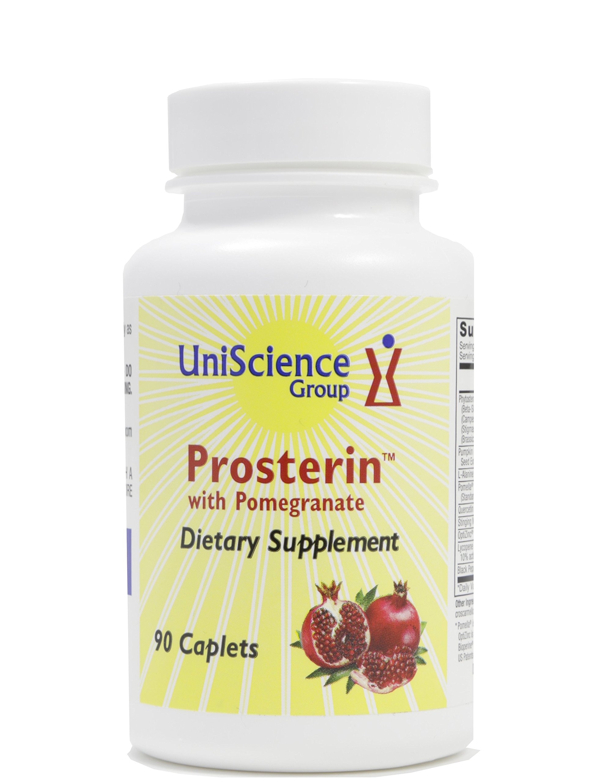 Prosterin, Natural Prostate Supplement, Support with Pomegranate, 90 Caplets, 600 mg Phytosterols