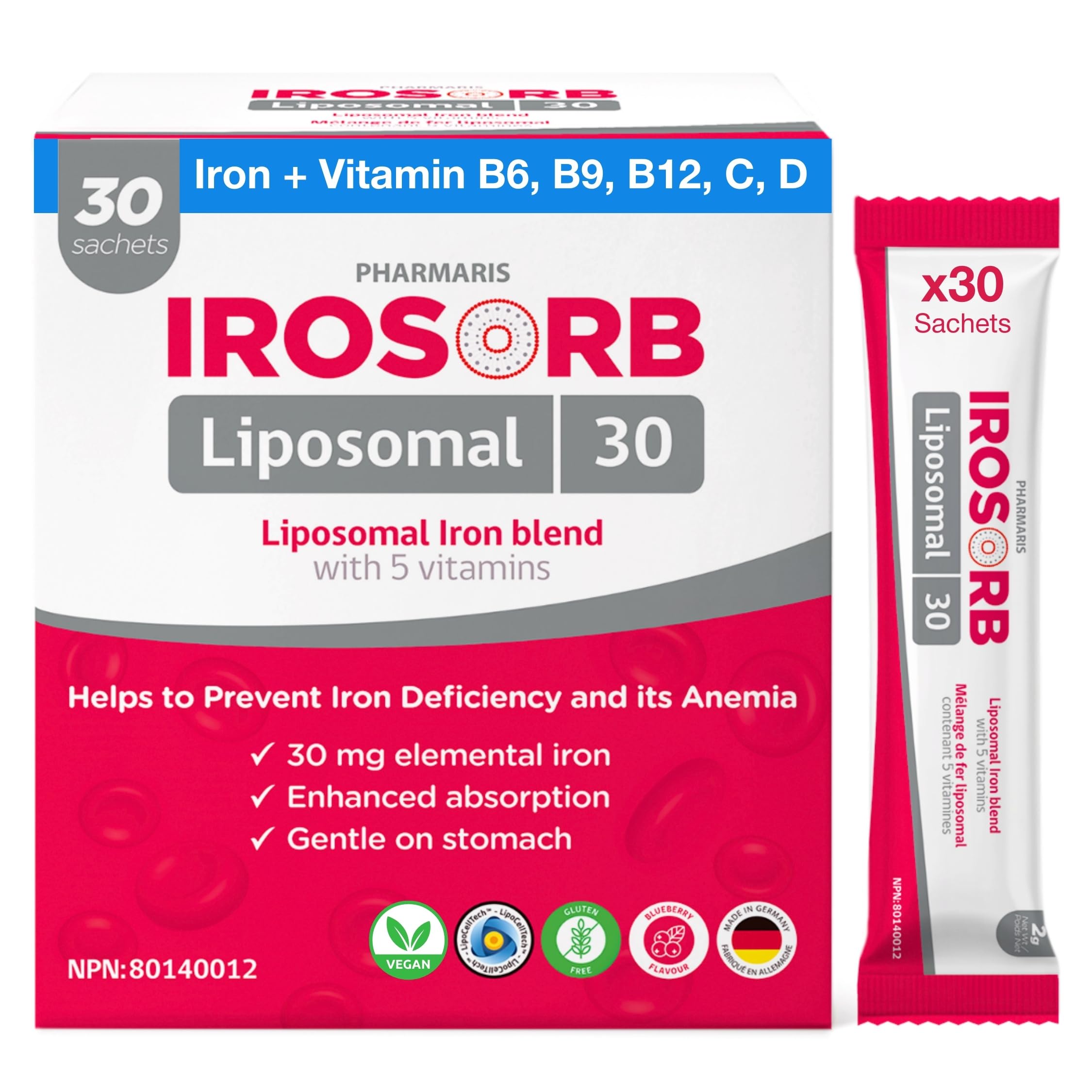 Pharmaris IROSORB Liposomal Iron