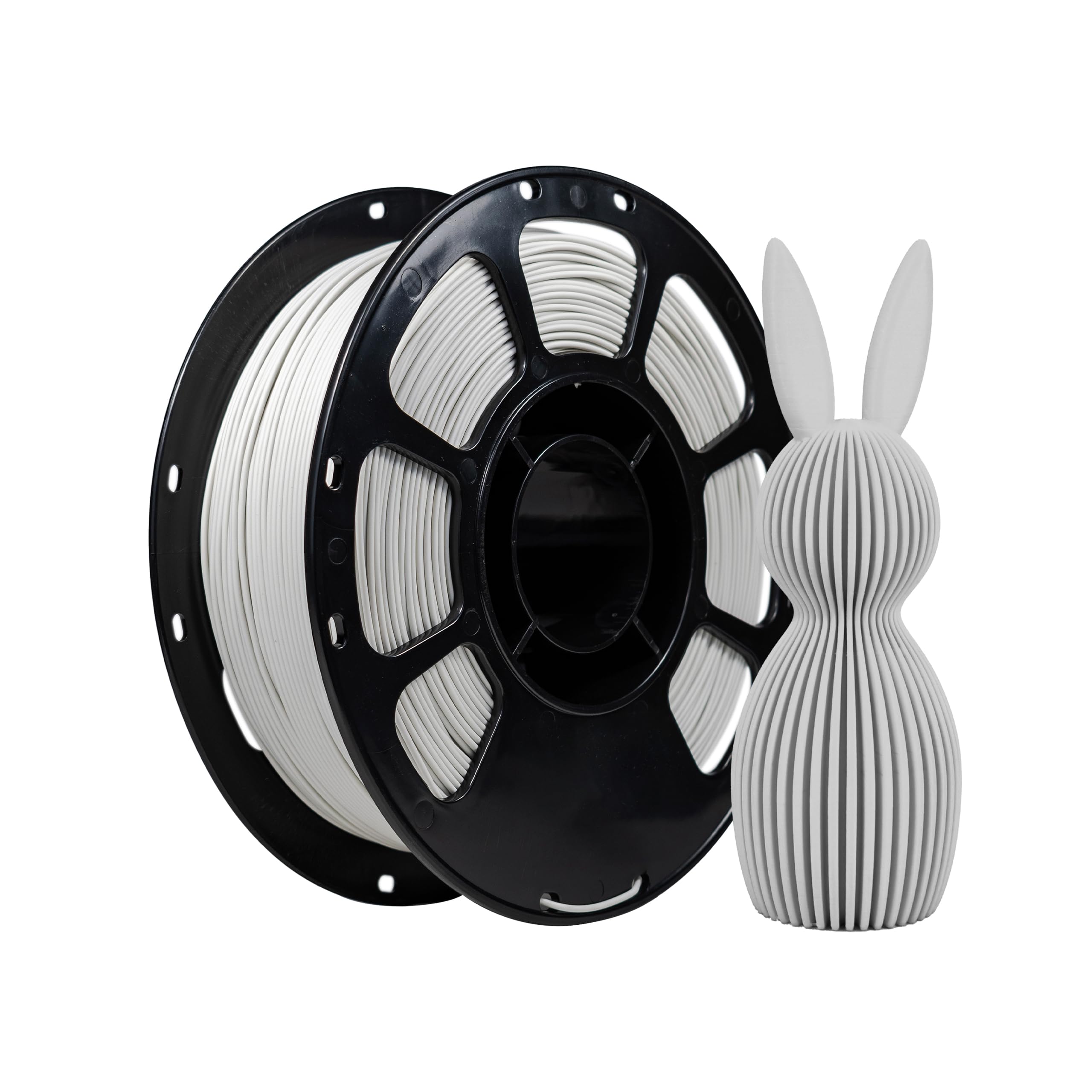 iBOSS PLA Plus Matte 3D Printer Filament 1.75mm, Neatly Wound Matte PLA+ 1kg Cardboard Spool (2.2lbs), Dimensional Accuracy +/- 0.02 mm for Most FDM 3D Printers (Matte Bone White)