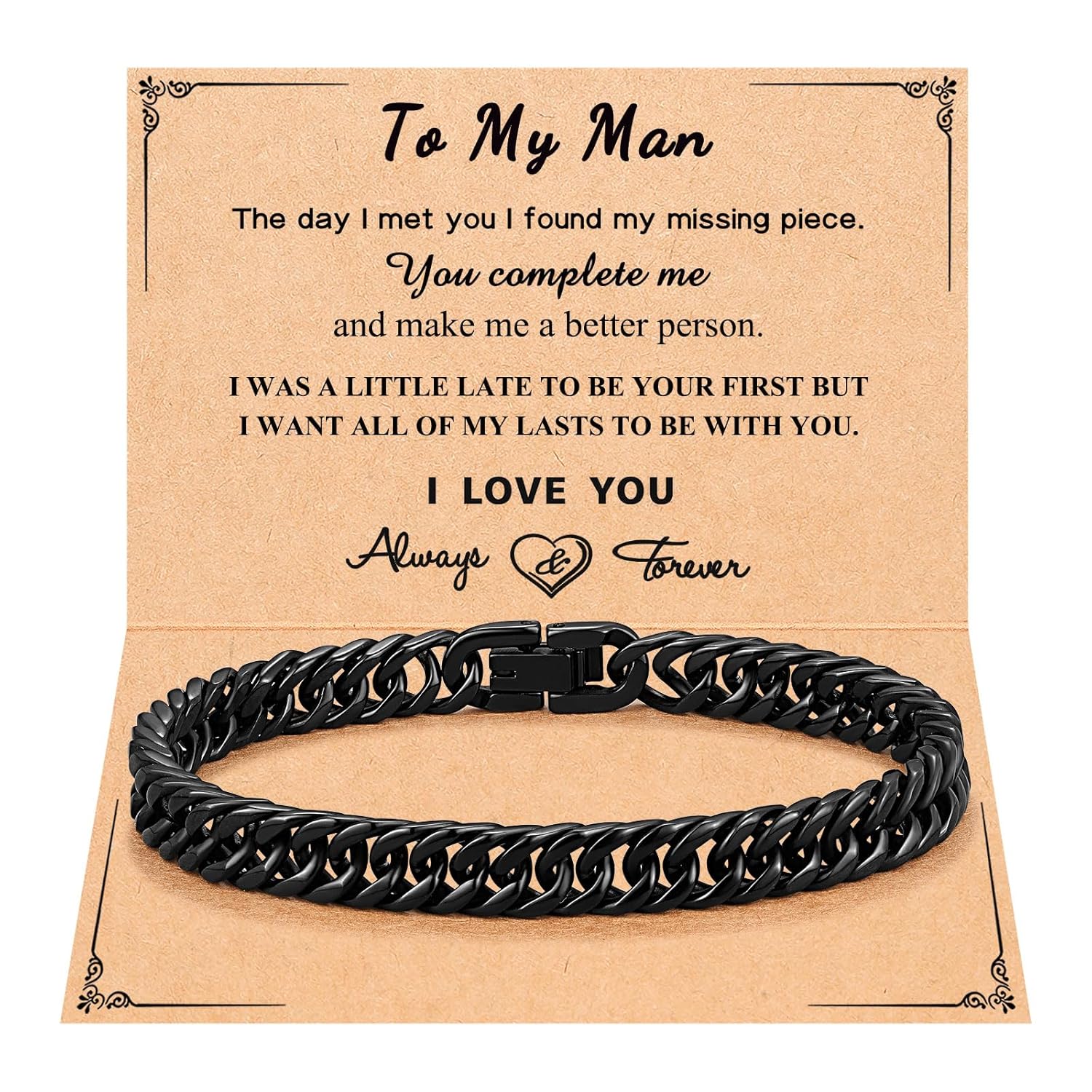 PINKDODO Stainless Steel Cuban Link Chain Bracelets for Men Teenage Teen Boys Gift ideas for Son Grandson Husband Boyfriend Brother Birthday Christmas Anniversary Valentines Day Graduation Gifts