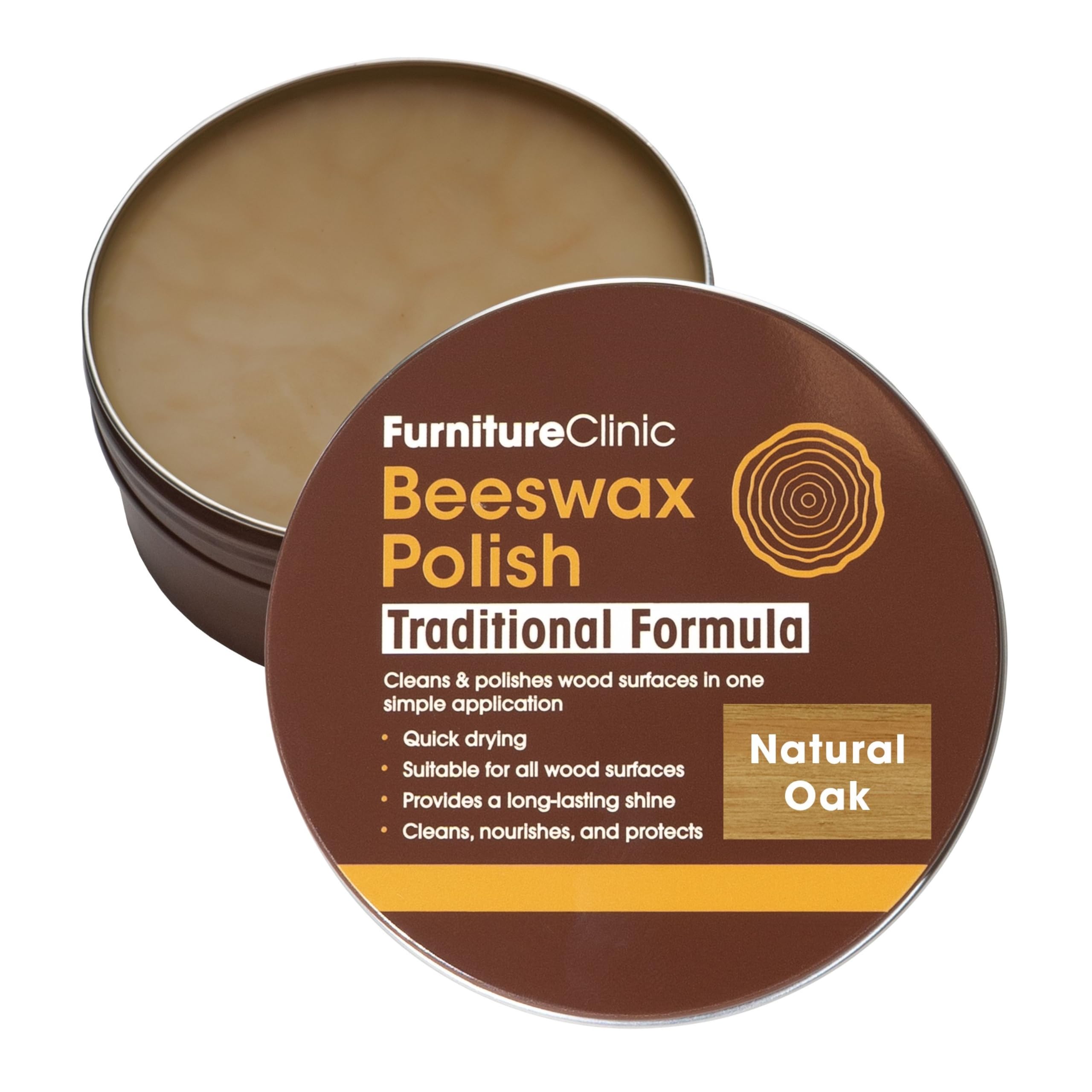 B&Q -  Beeswax Polish Natural Oak200Ml