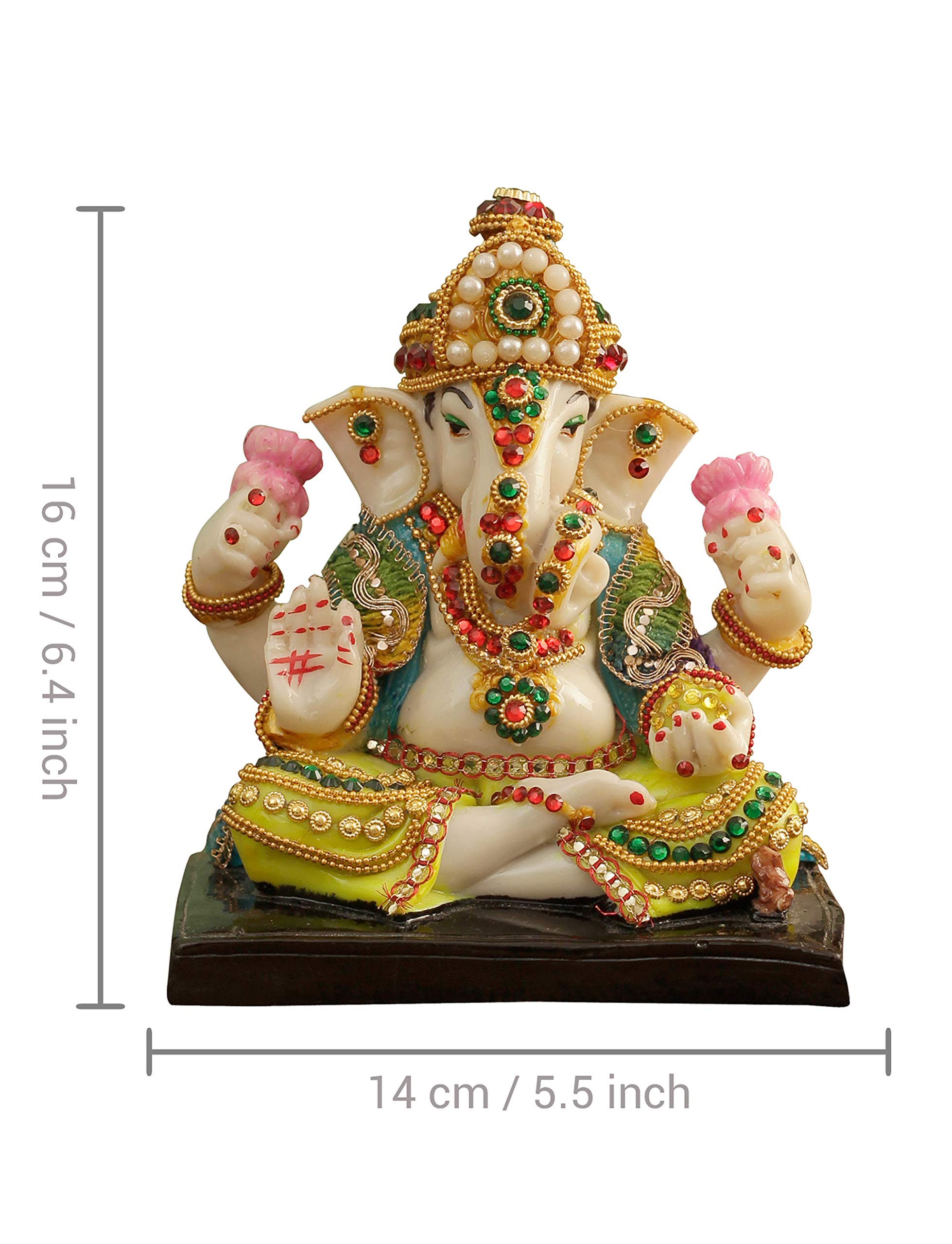 Lord Ganesha Statue - Good Luck Figurine -3