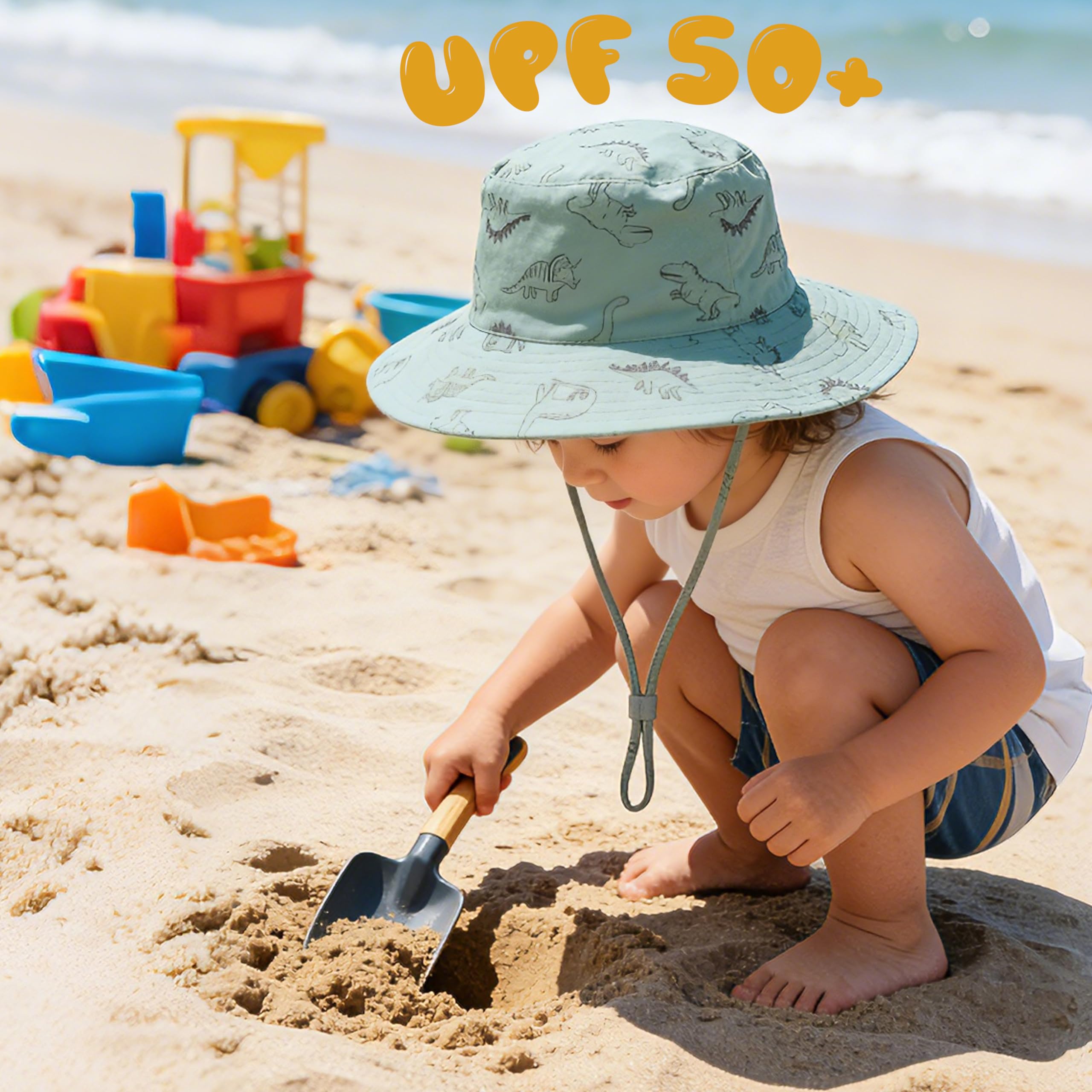 Urban Virgin Gorra de béisbol para niños pequeños, gorra de béisbol ajustable de dinosaurio, gorras de béisbol para niños y niños pequeños