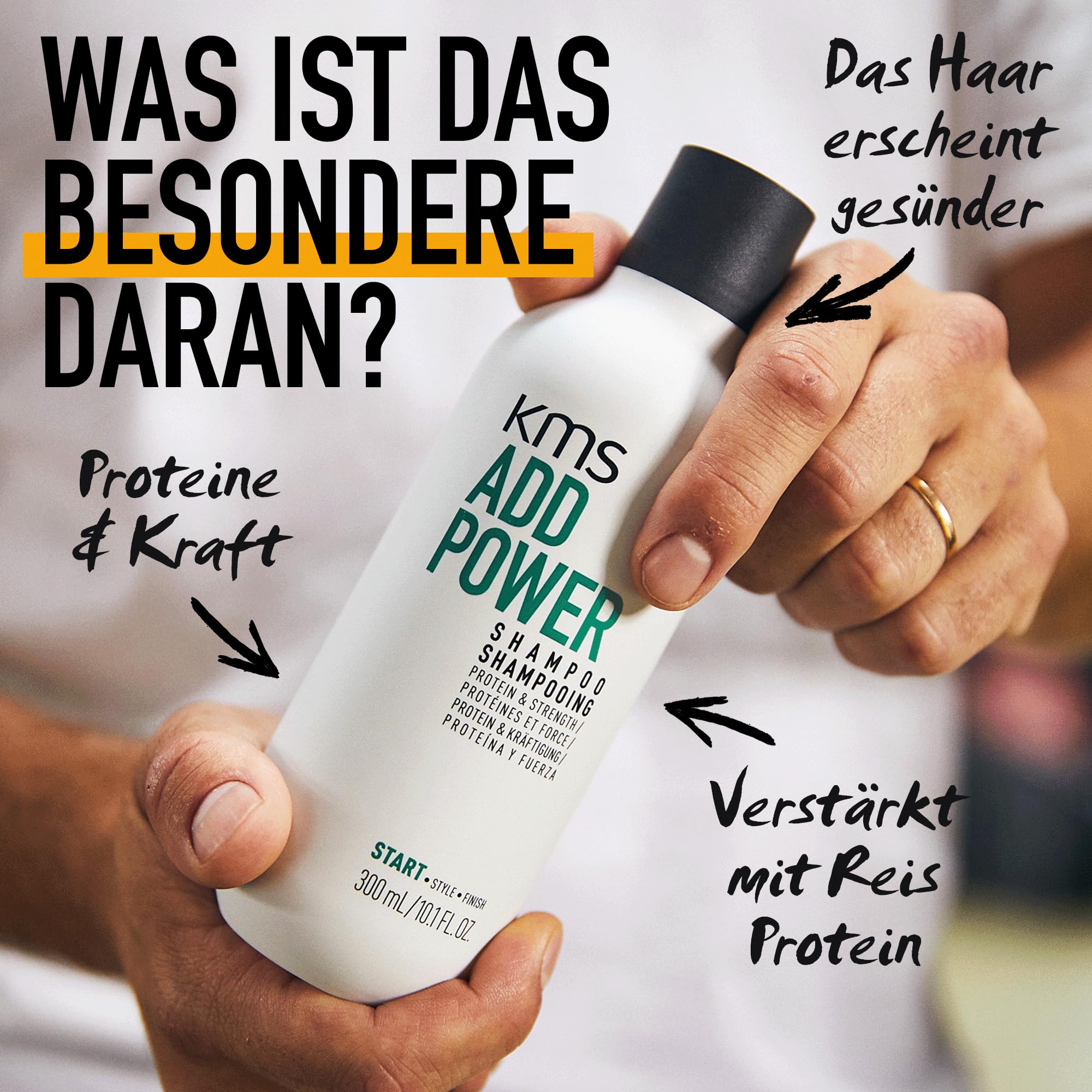 KMS ADDPOWER, Shampoo für feines Haar, 750 ml
