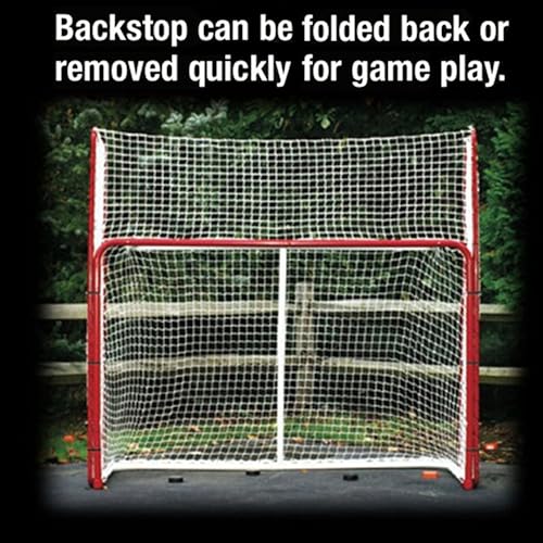 Miniatura 4 de EZGoal Hockey Backstop Kit with Targets, Red/White, 10' x 6'